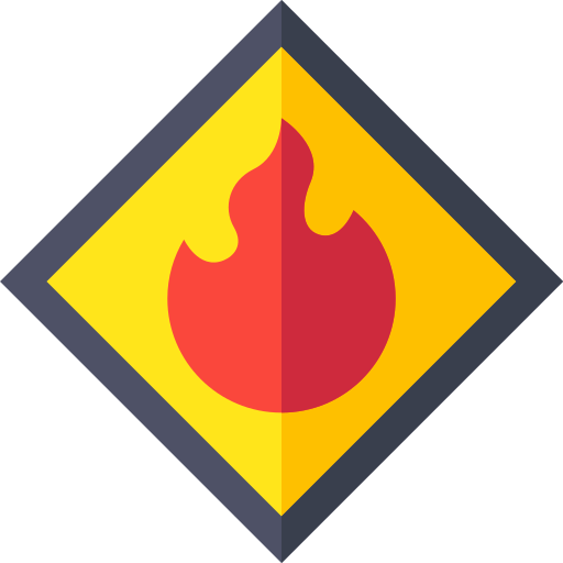 Flammable free icon Flammable free icon