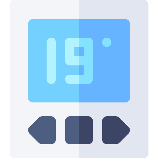 Thermostat Basic Rounded Flat icon