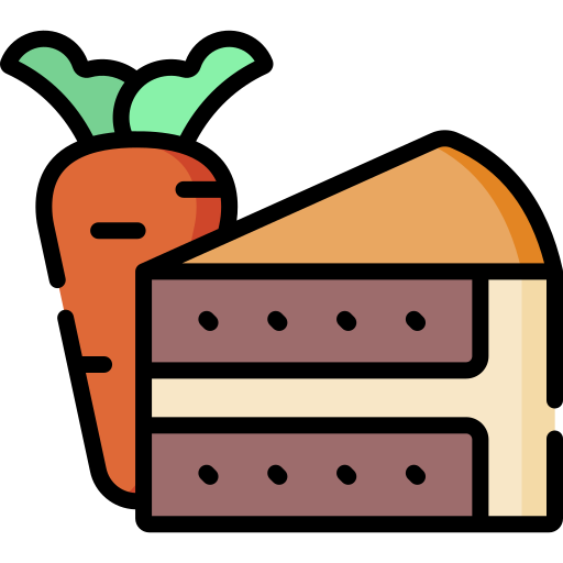 Pastel de zanahoria - Iconos gratis de comida y restaurante