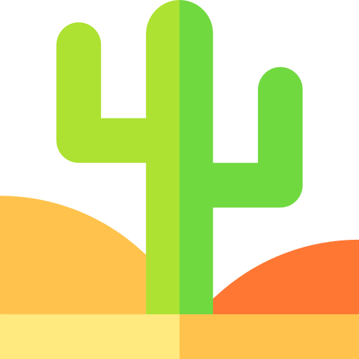 Desert Basic Straight Flat Icon