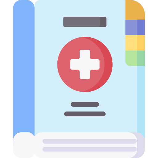 manual médico icono gratis