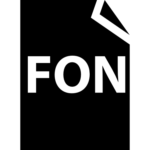 símbolo de interfaz de tipo de archivo fon icono gratis