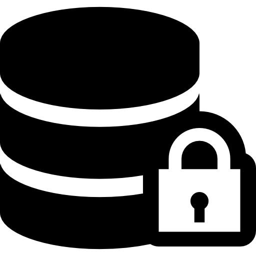 botón de bloqueo de la base de datos icono gratis