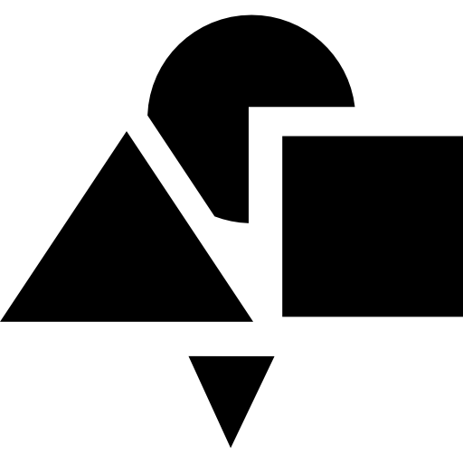 Square black geometric shape - Free shapes icons