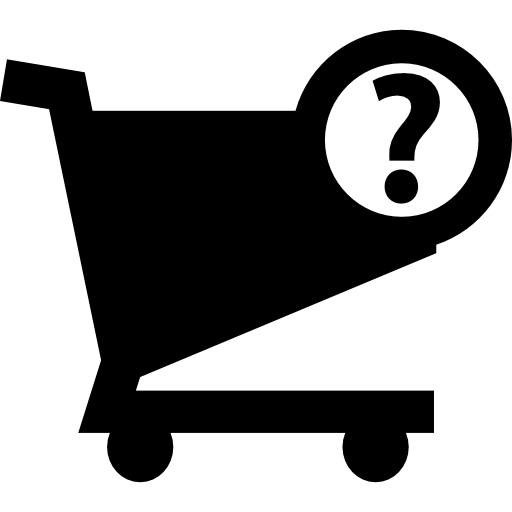 pregunta sobre el carrito de compras icono gratis