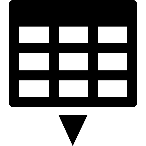 Download grid symbol icon