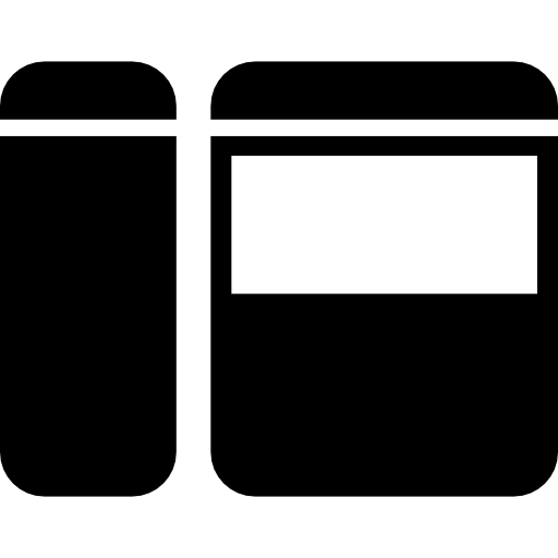 Two recycle containers icon