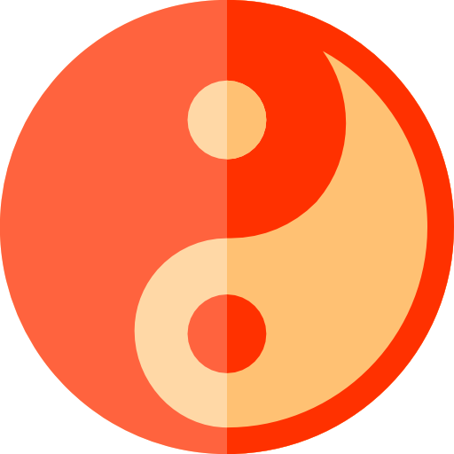 yin yang icono gratis