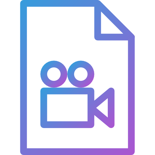 archivo de vídeo icono gratis