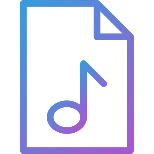Music file Dreamstale Gradient icon