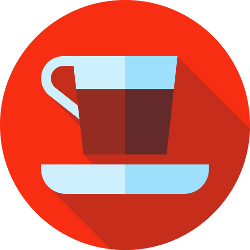 Coffee cup Flat Circular Flat icon