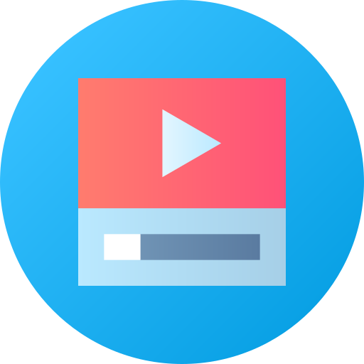 reproductor de video icono gratis