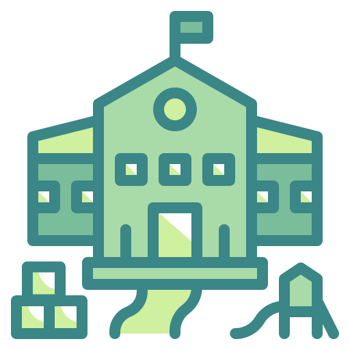 jardín de infancia icono gratis