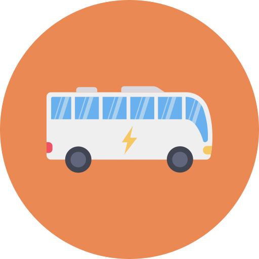 bus electrico icono gratis