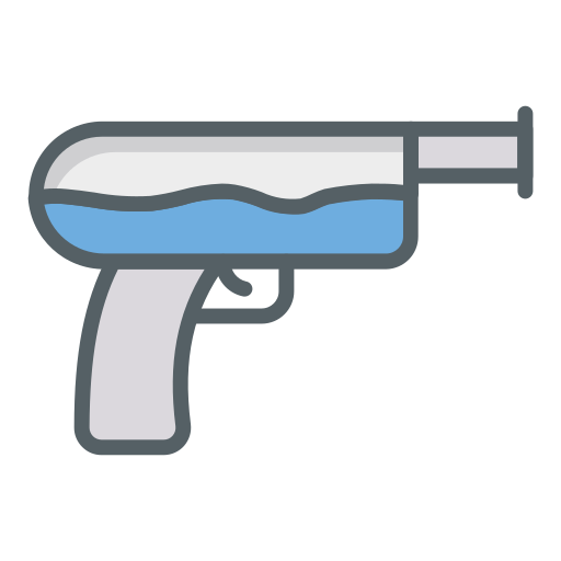 pistola de agua icono gratis