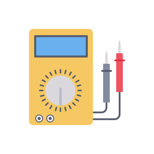 Voltmeter Dinosoft Flat icon