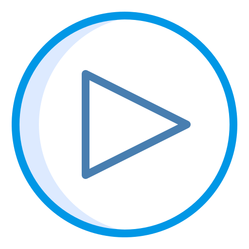 Play button Generic Blue icon