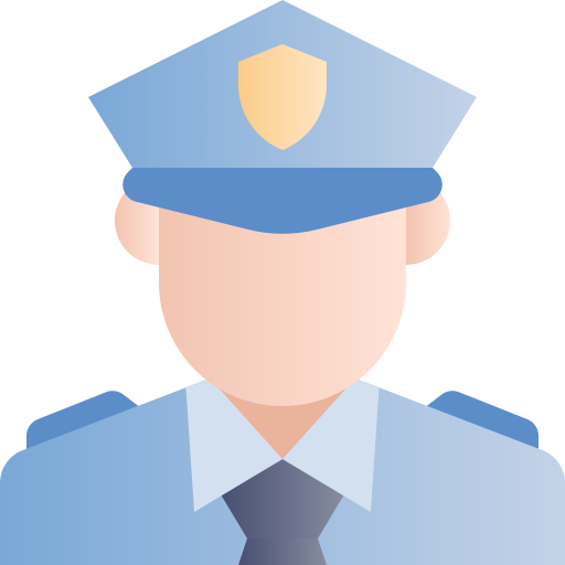 Police Generic Flat Gradient icon