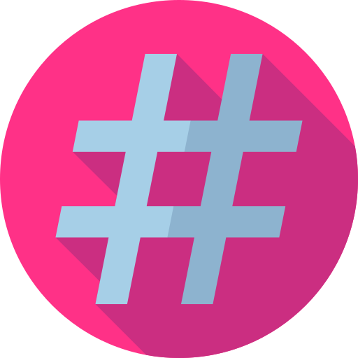 Hashtag - Free social media icons