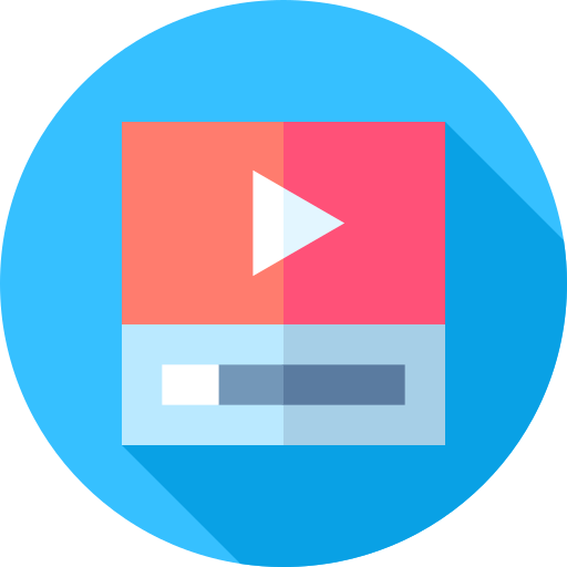 reproductor de video icono gratis