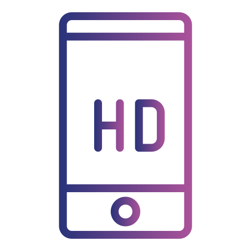 calidad de video icono gratis