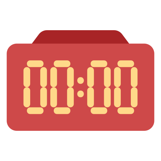 Digital clock Generic Flat icon