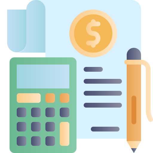 Budgeting Generic Flat Gradient icon