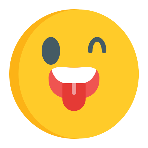 Winking Generic Flat icon