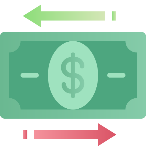 Money transfer Generic Flat Gradient icon