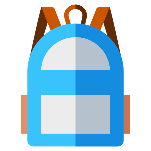 bolsa para la escuela icono gratis