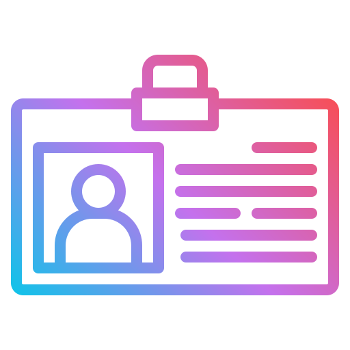 Id card Generic Gradient icon