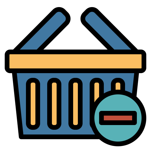 Delete cart - Free commerce and shopping icons