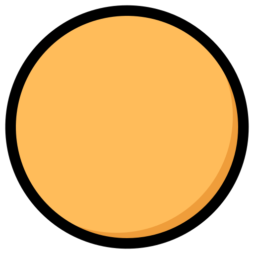 Orange Circle Outline