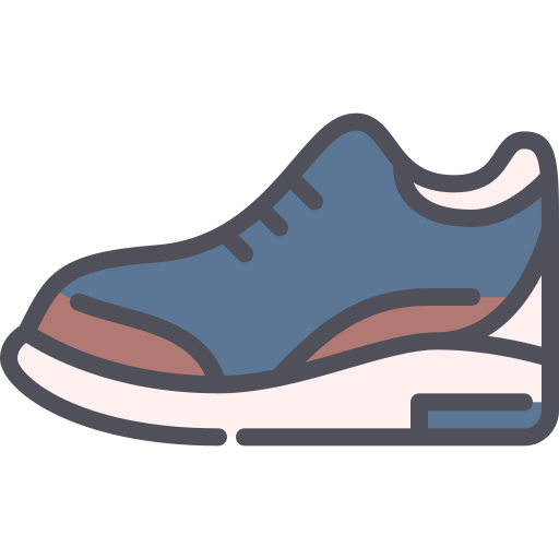 Running shoe Generic Outline Color icon
