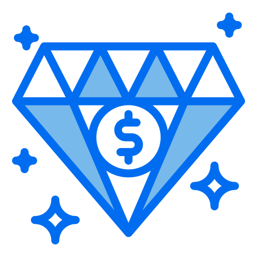 Investment Monochrome Blue icon