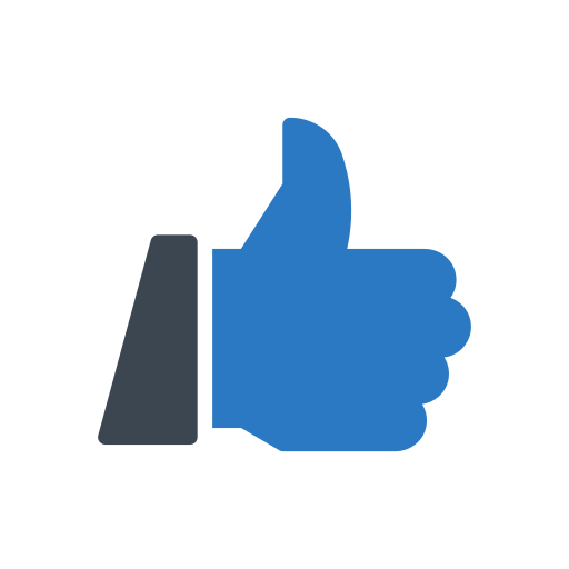 Thumbs up Generic Blue icon