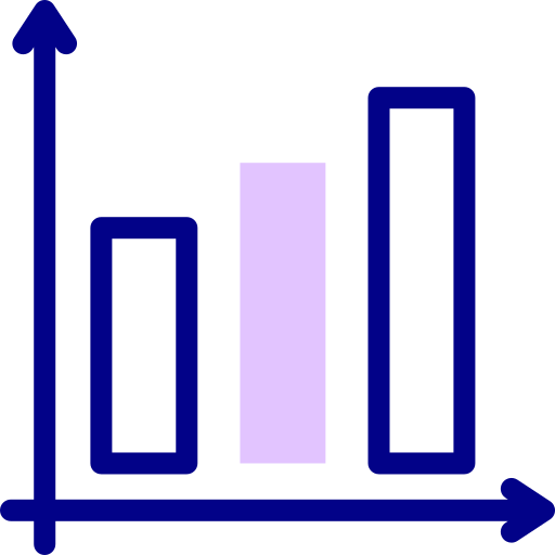 gráfico de barras icono gratis