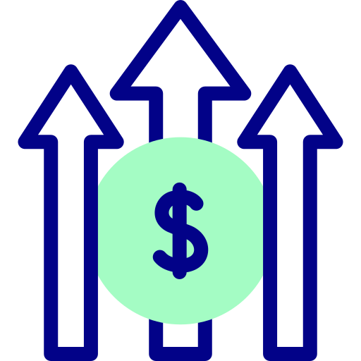 crecimiento del dinero icono gratis