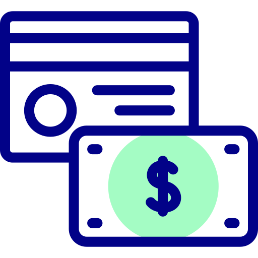 Credit card Detailed Mixed Lineal color icon