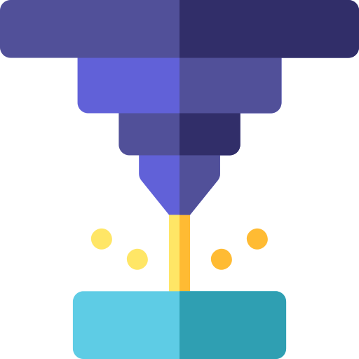 Laser Basic Rounded Flat icon