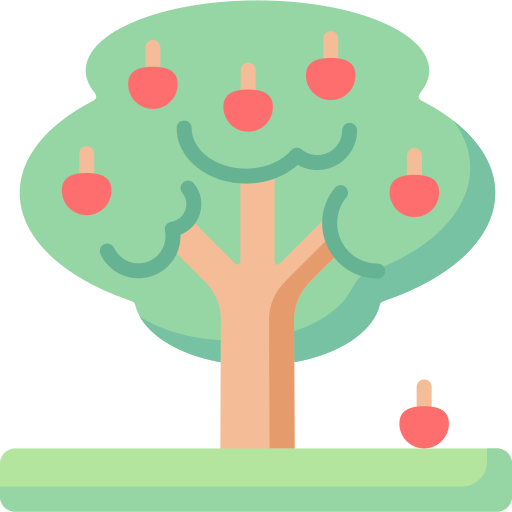 árbol de manzana icono gratis