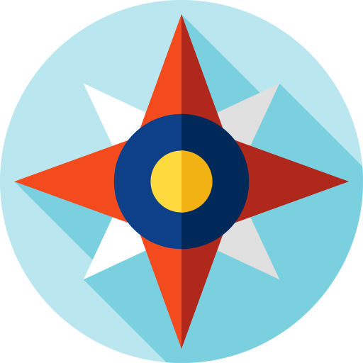 Compass Flat Circular Flat Icon 2658