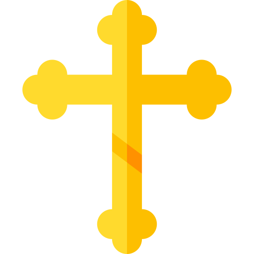 Orthodox cross Basic Straight Flat icon