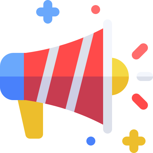 Megaphone Basic Rounded Flat icon