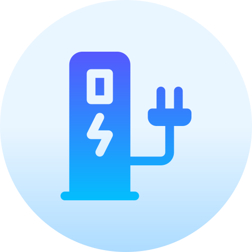 Charging station Basic Gradient Circular icon