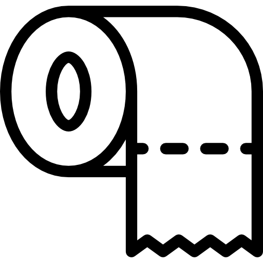 Toilet paper free icon