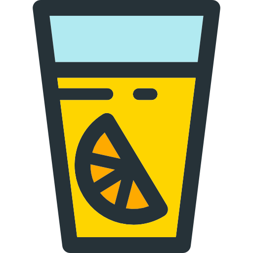 Orange juice free icon
