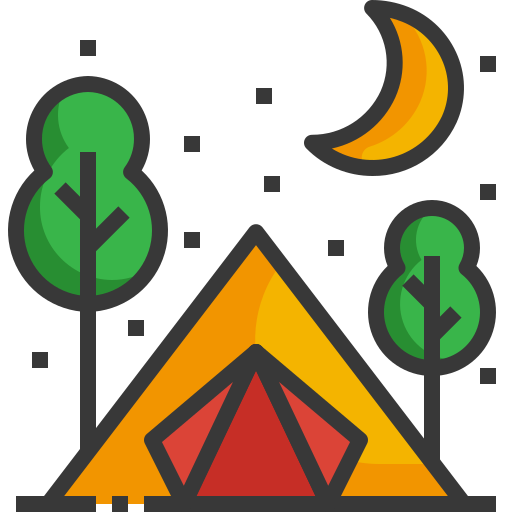 Camping Generic Outline Color icon