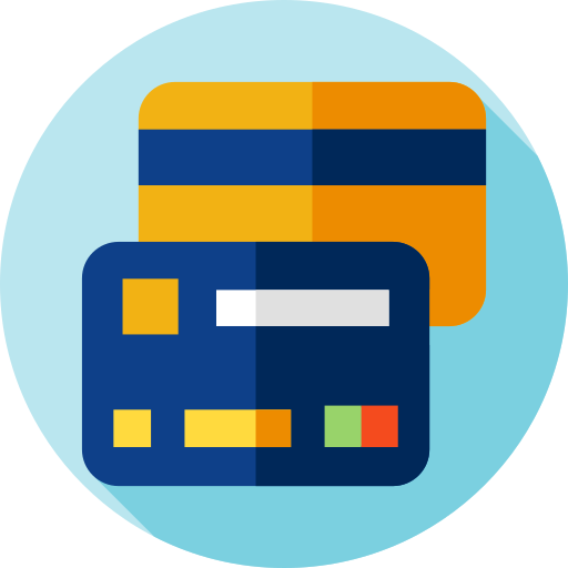 Credit card Flat Circular Flat icon