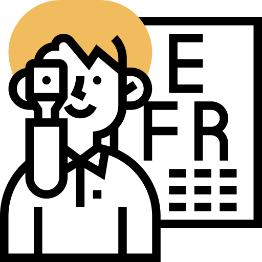 examen de la vista icono gratis